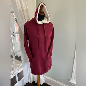 Fuzzy lines sweatshirt dress. Junior size 3/5.